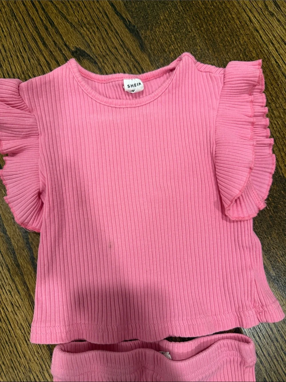 Pink Short Sleeve Two Piece Set Play Condition 9-12 Months